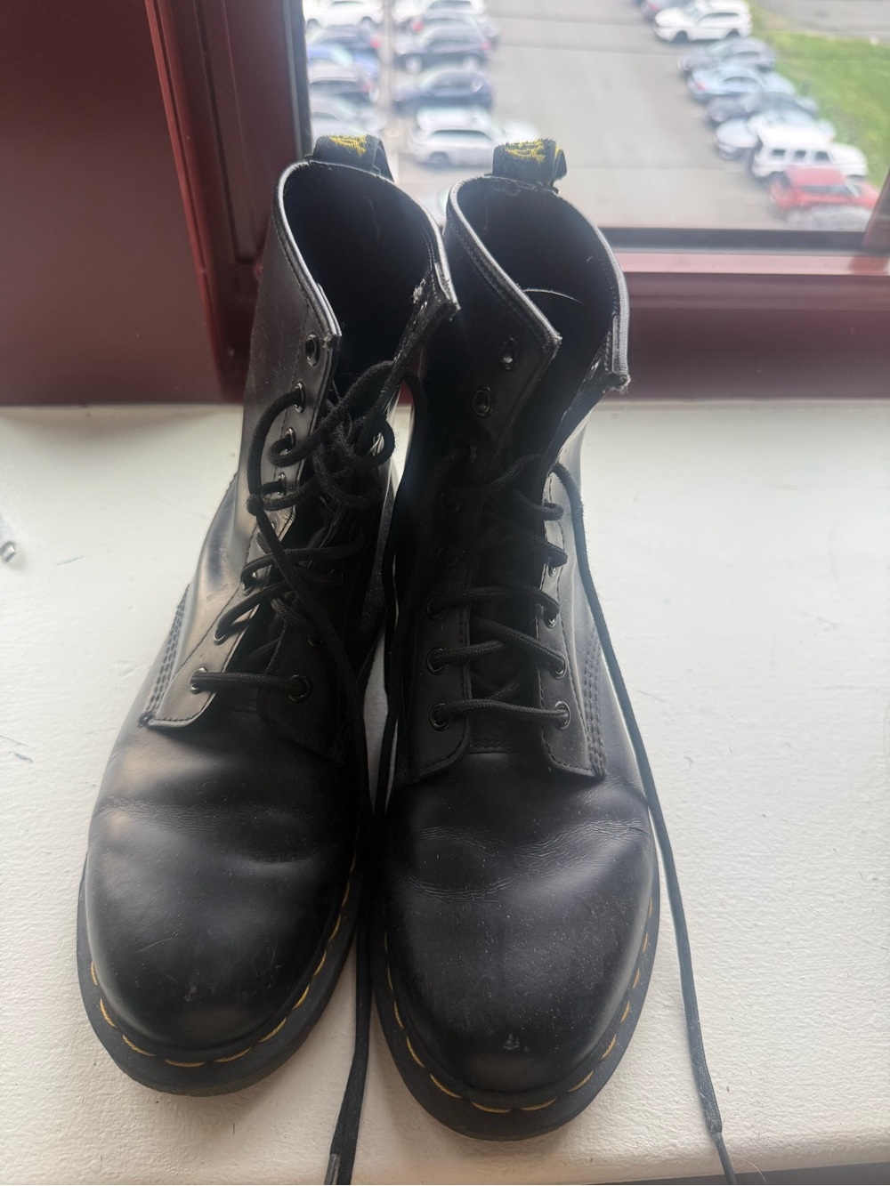 Dr. Martens Black Leather Lace-Up Boots